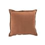 Voir la diapositive 2 : Paris Prix Coussin Déco  Cuir  44cm Cognac