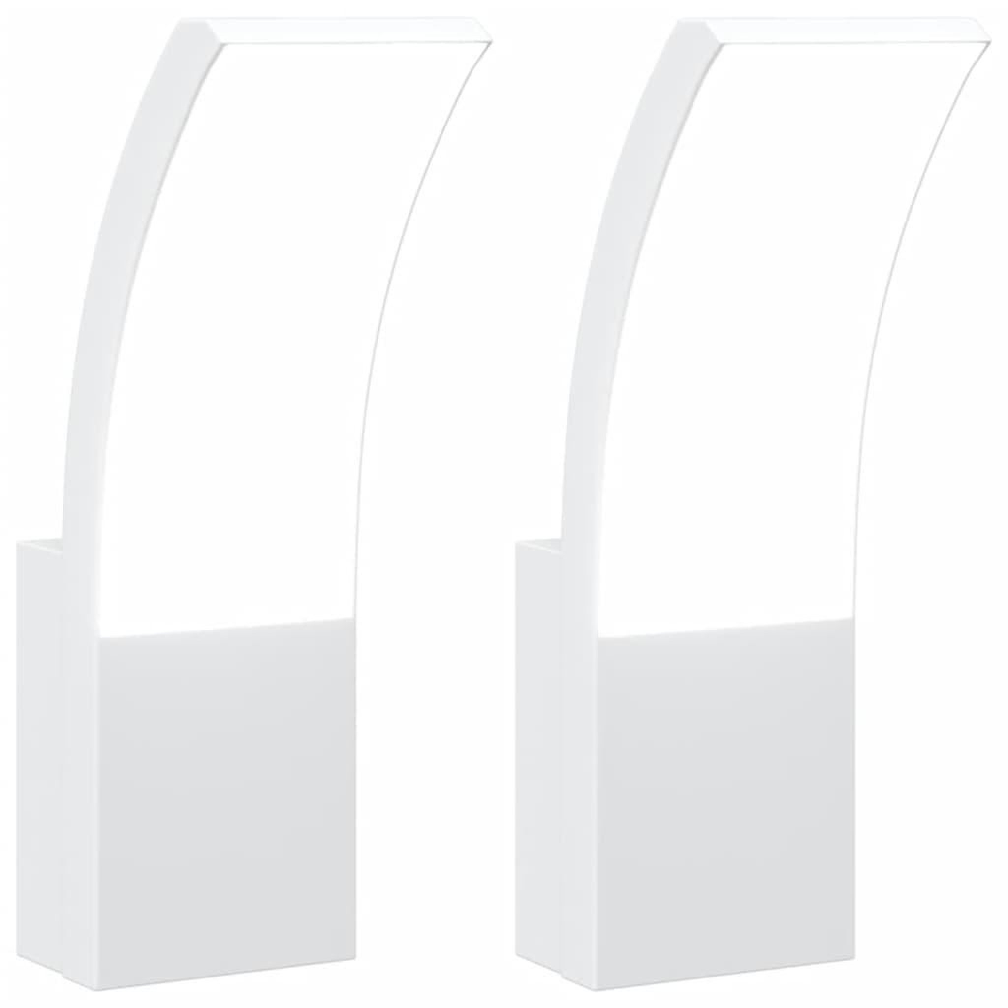 Voir la diapositive 2 : VIDAXL Appliques murales LED d'exterieur 2 pcs blanc