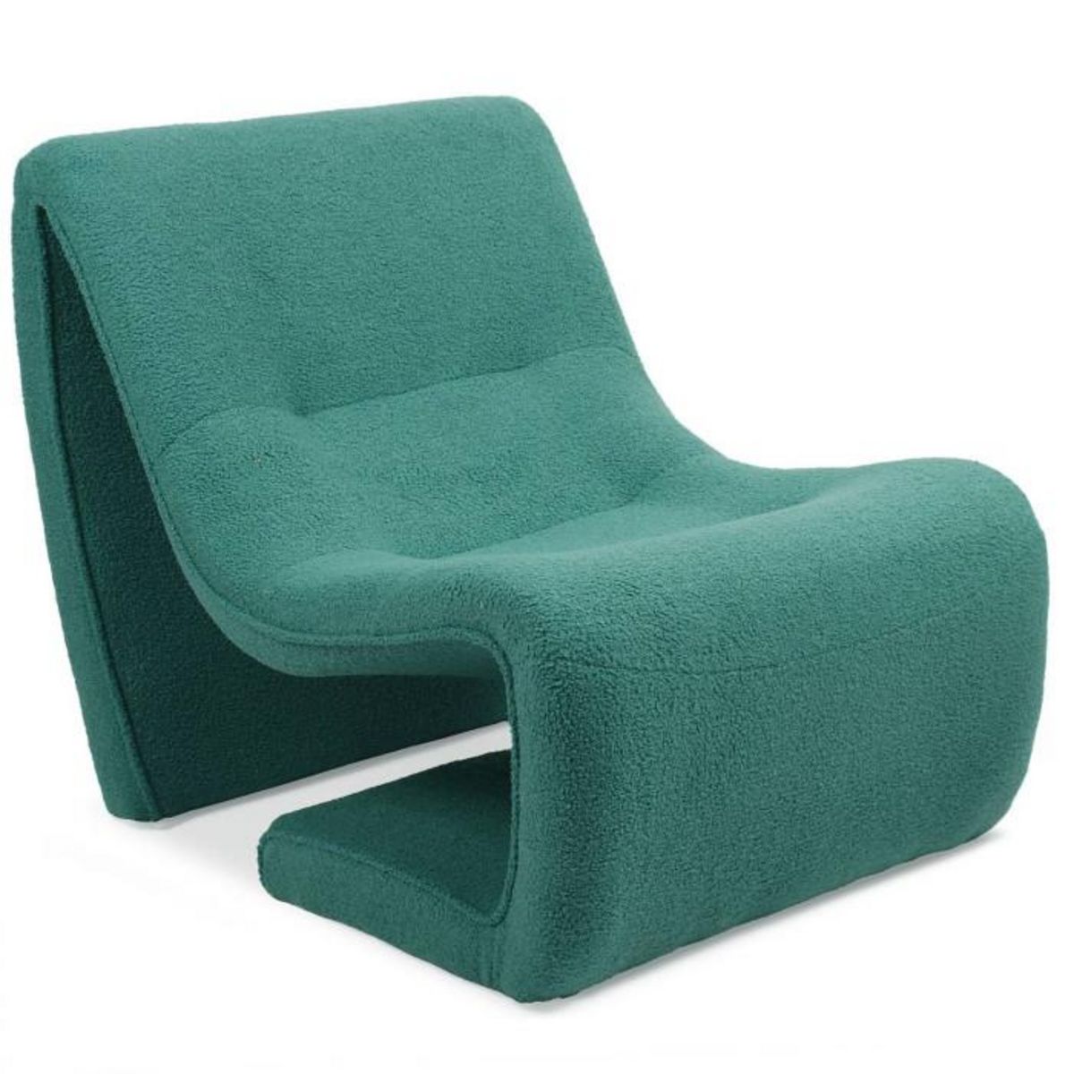 Paris Prix Fauteuil Design Bouclette  Fritz  93cm Vert