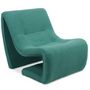 Voir la diapositive 1 : Paris Prix Fauteuil Design Bouclette  Fritz  93cm Vert