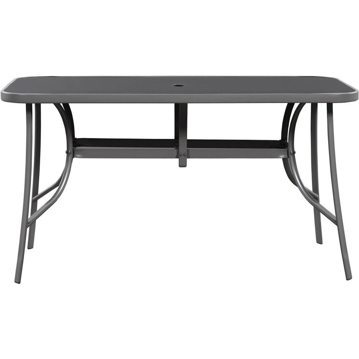 Habitat et Jardin Salon de jardin  Cordoba XL 180  - Phoenix - Noir