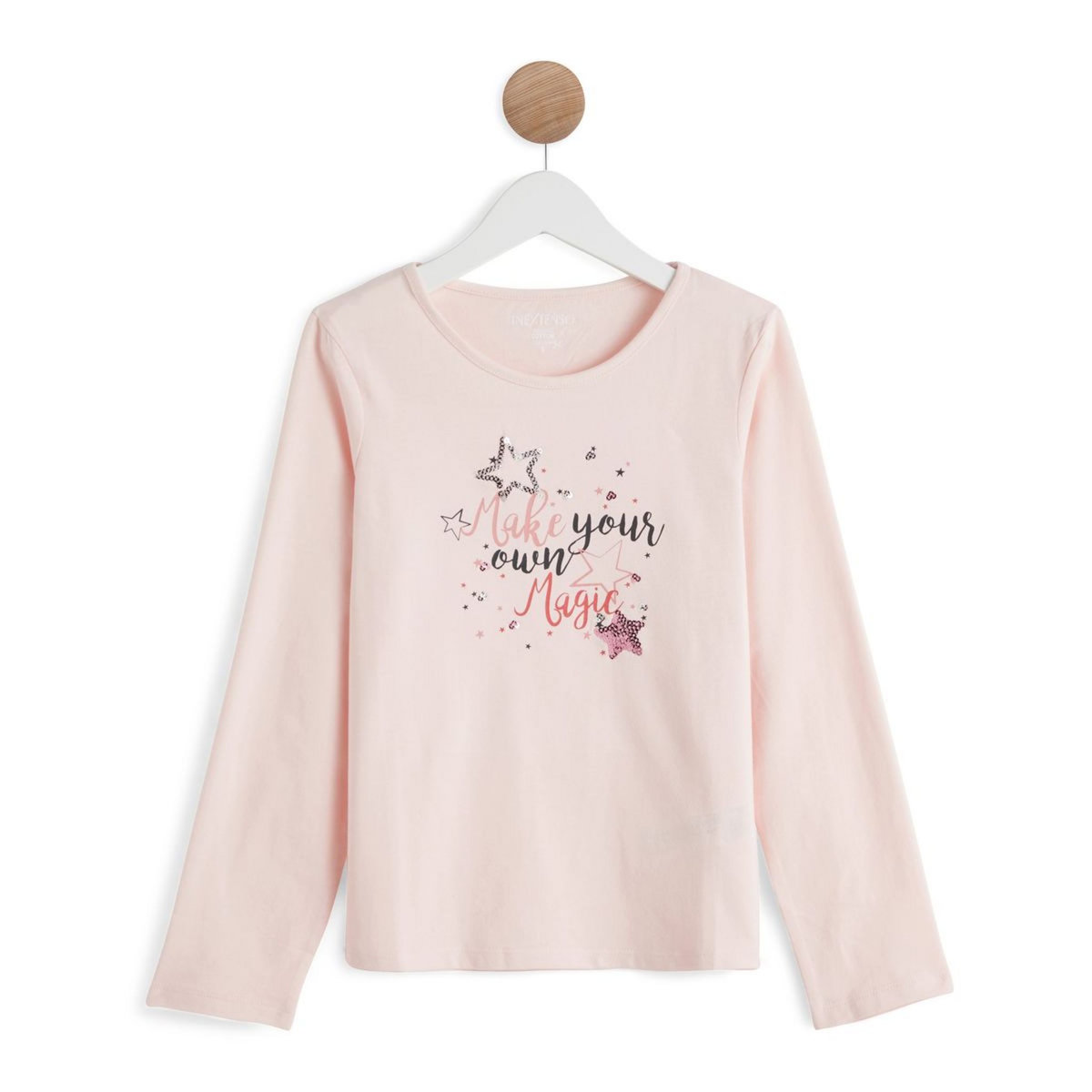 IN EXTENSO T-shirt manches longues à sequins reversibles magic  fille