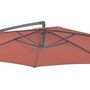 Voir la diapositive 3 : GARDENSTAR Parasol déporté rond D3 x H2.45 m terracotta LEA