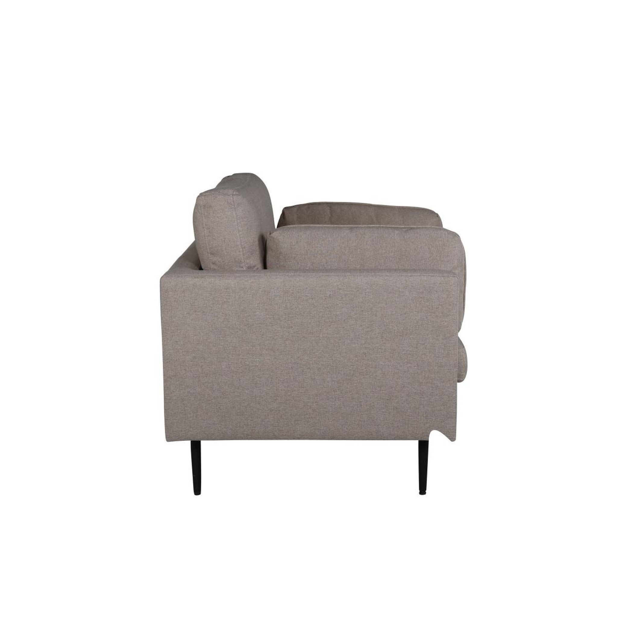 Voir la diapositive 5 : Paris Prix Fauteuil design en tissu  boom  110cm marron