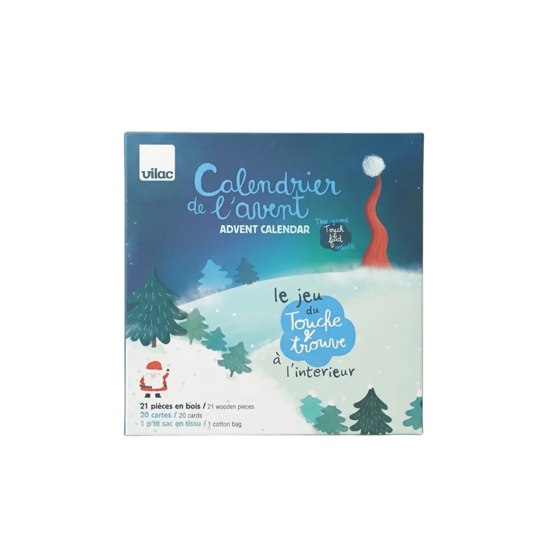 Vilac Calendrier de l'Avent Touche et Trouve en Bois vilac
