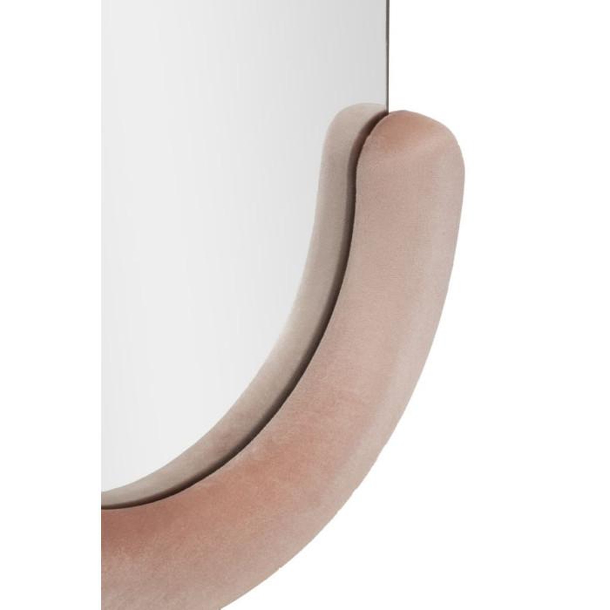 Voir la diapositive 3 : Paris Prix Miroir Mural en Velours  Chantal  160cm Rose