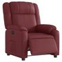 Voir la diapositive 3 : VIDAXL Fauteuil inclinable electrique Rouge bordeaux Similicuir
