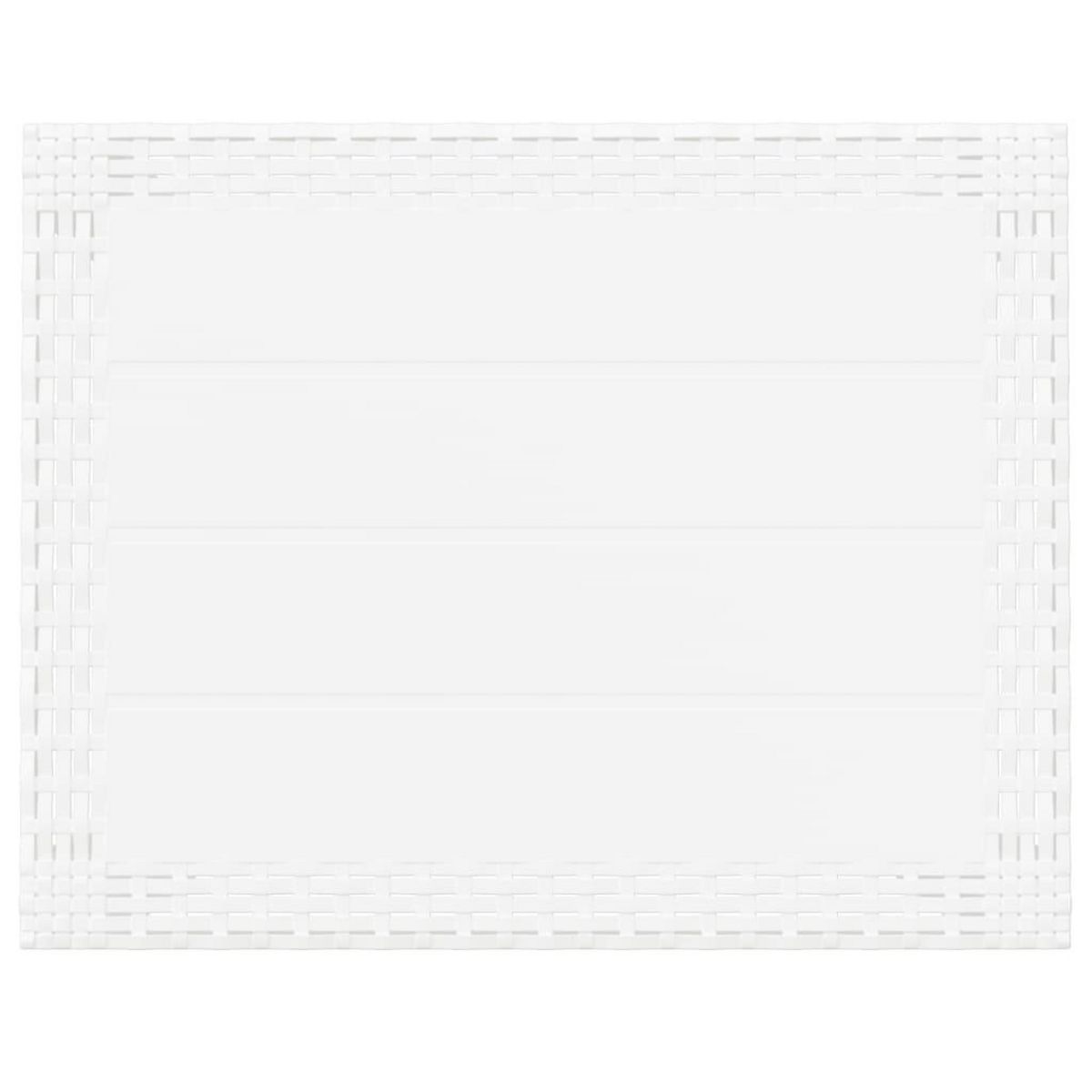 VIDAXL Table de jardin blanc 59x47x40 cm PP