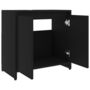 Voir la diapositive 5 : VIDAXL Armoire de salle de bain noir 60x33x61 cm Bois d'ingenierie