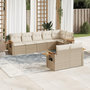 Voir la diapositive 1 : VIDAXL Salon de jardin avec coussins 8 pcs beige resine tressee