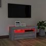 Voir la diapositive 5 : VIDAXL Meuble TV avec lumieres LED Sonoma gris 90x35x40 cm