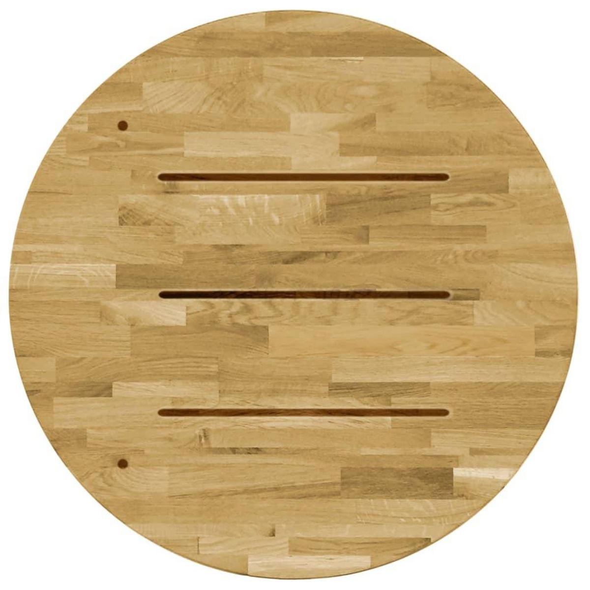 VIDAXL Dessus de table Bois de chene massif Rond 23 mm 600 mm