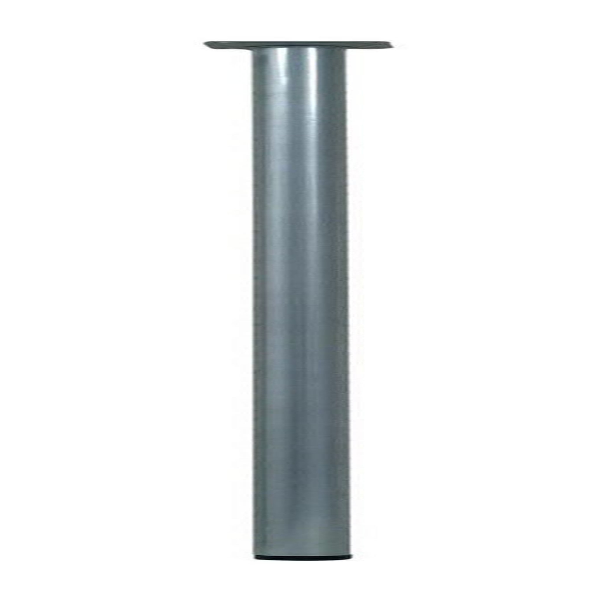 CENTRALE BRICO Pied de table cylindrique fixe acier mat gris, 80 cm
