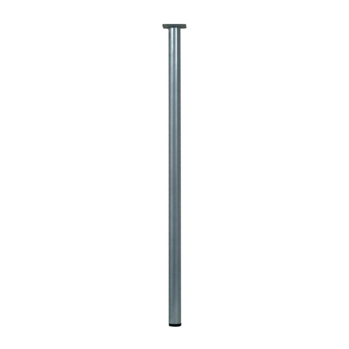 CENTRALE BRICO Pied de table cylindrique fixe acier mat gris, 80 cm