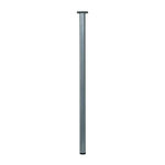 CENTRALE BRICO Pied de table cylindrique fixe acier mat gris, 80 cm