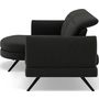 Voir la diapositive 6 : LISA DESIGN Terry - canapé d'angle gauche 4 places avec têtières réglables en tissu texturé