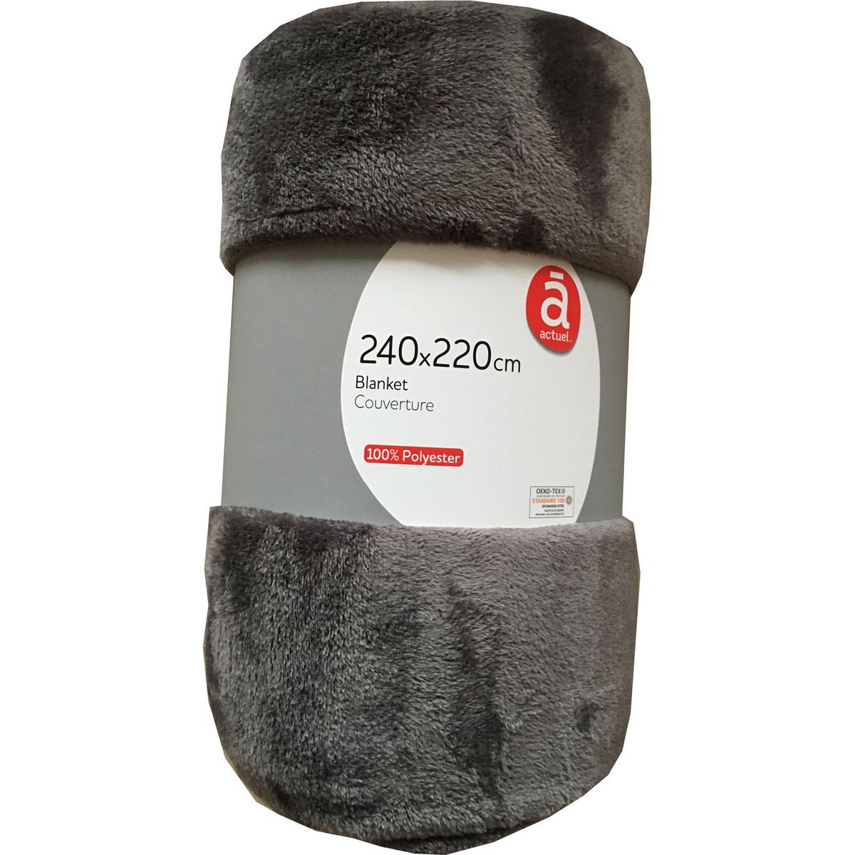 ACTUEL Couverture unie en polyester VELVET