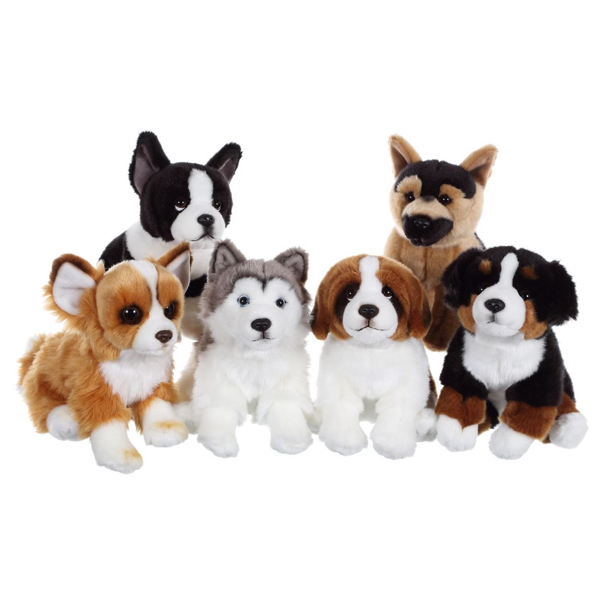 GIPSY Chiens floppy assis 25 cm - Bouledogue Français