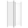 Voir la diapositive 5 : VIDAXL Cloison de separation 3 panneaux Blanc 150x200 cm Tissu