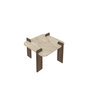 Voir la diapositive 1 : Habitat et Jardin Table basse en bois  Afrolli  - 90 x 90 x 35 cm - Travertin