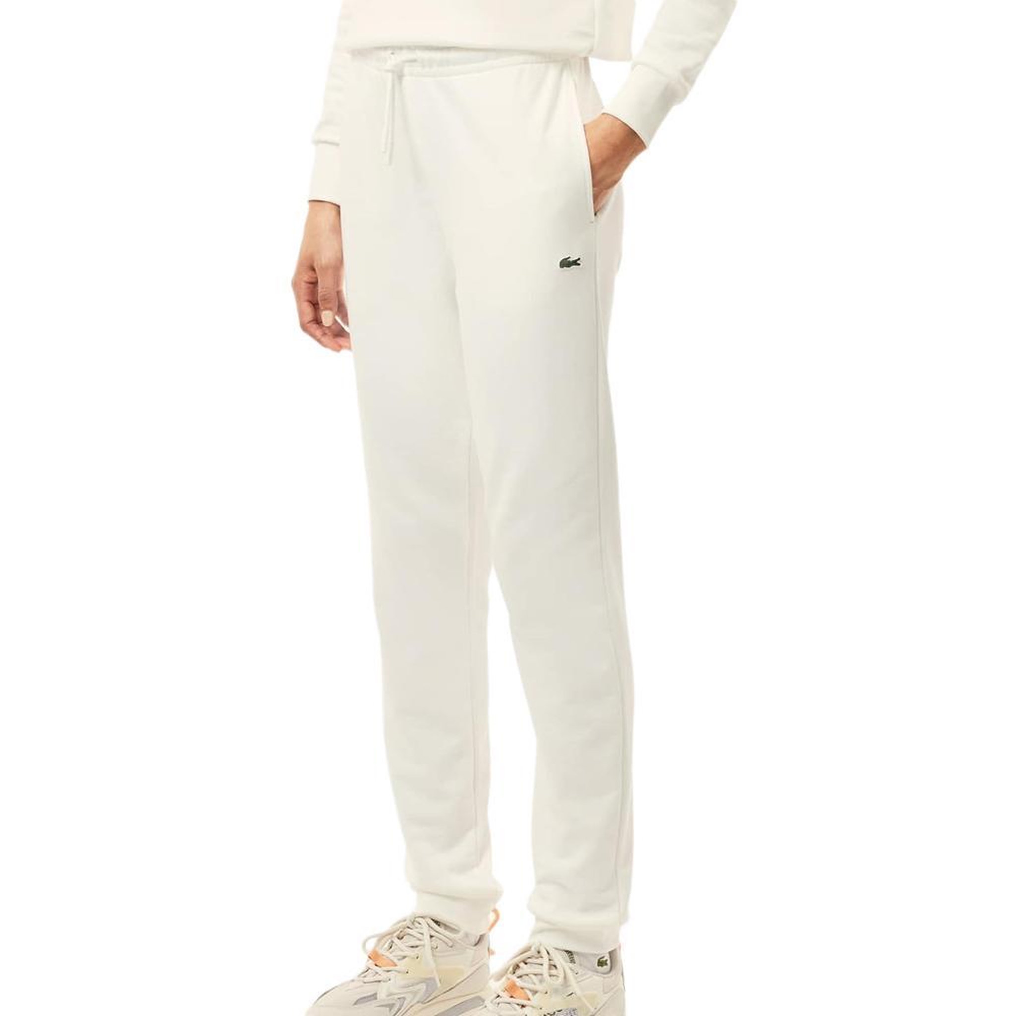 Voir la diapositive 1 : Lacoste Jogging Blanc Femme Lacoste Fleece1