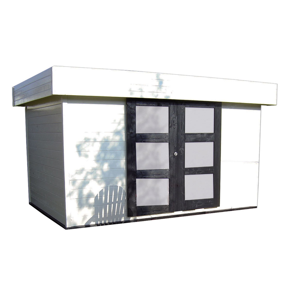 SOLID SUPERIA Abri chalet de jardin bois - portes coulissantes - 11,38m² - MALMO2