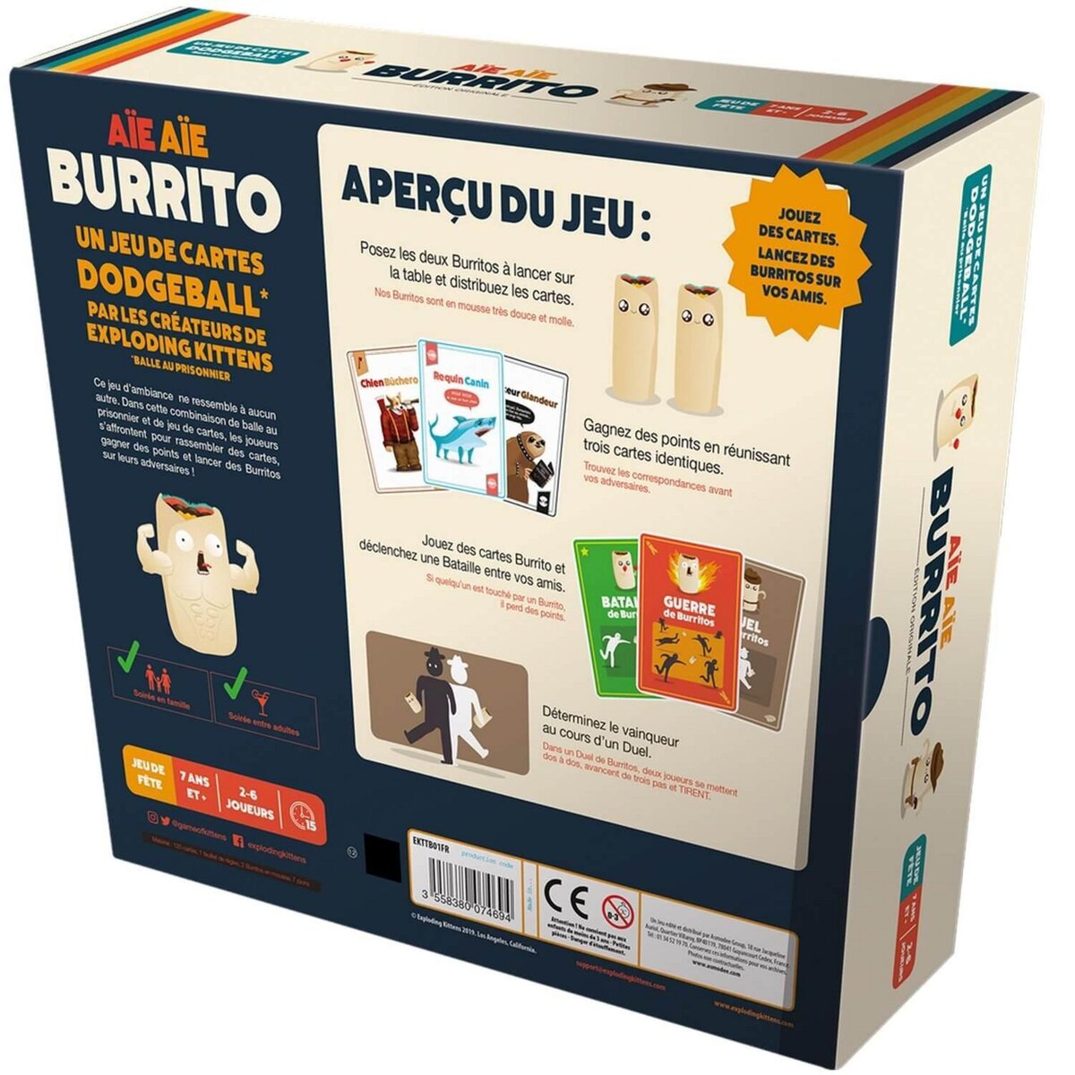 Asmodee Aie aie burrito le jeu de societe