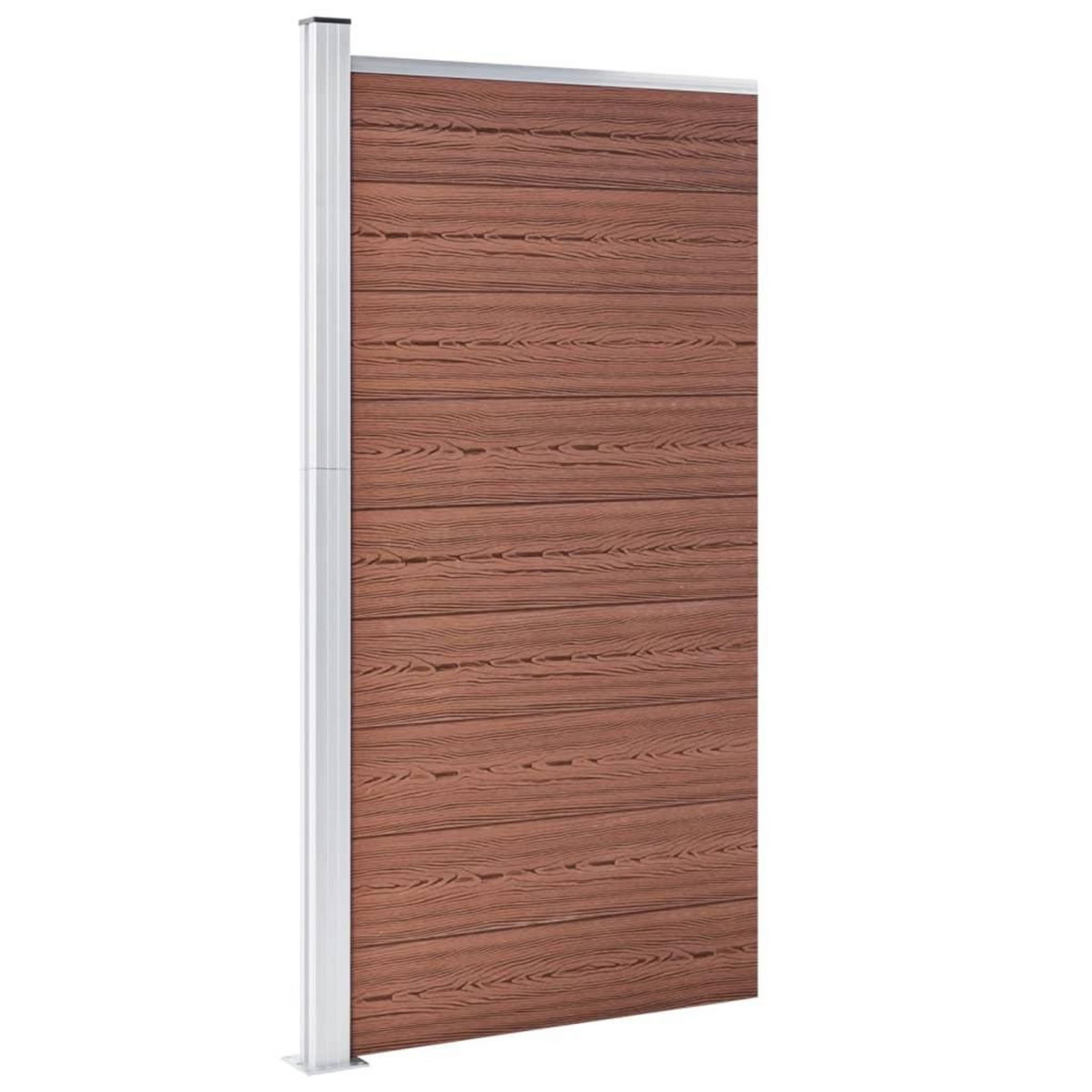 VIDAXL Panneau de cloture WPC 95x186 cm Marron