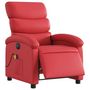 Voir la diapositive 3 : VIDAXL Fauteuil de massage inclinable electrique rouge similicuir