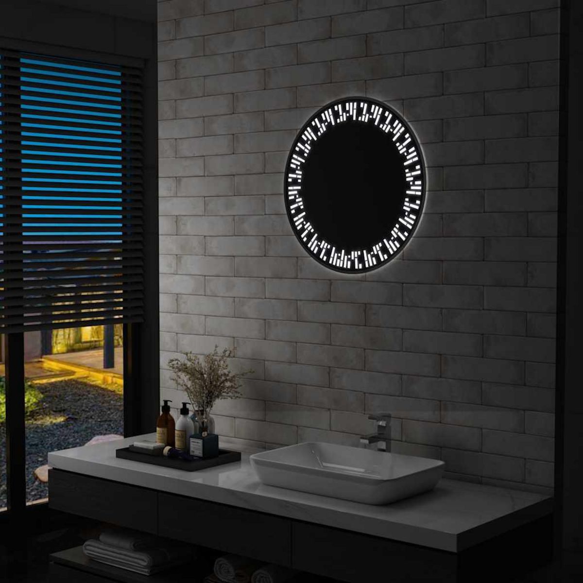 VIDAXL Miroir a LED pour salle de bain 60 cm