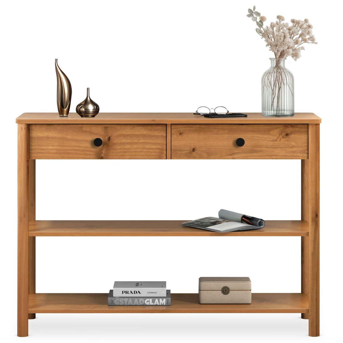 IDIMEX Table console d'entrée APOANA L 110 cm en bois