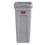 Voir la diapositive 4 : RUBBERMAID Rubbermaid Poubelle Slim Jim 60 L Gris