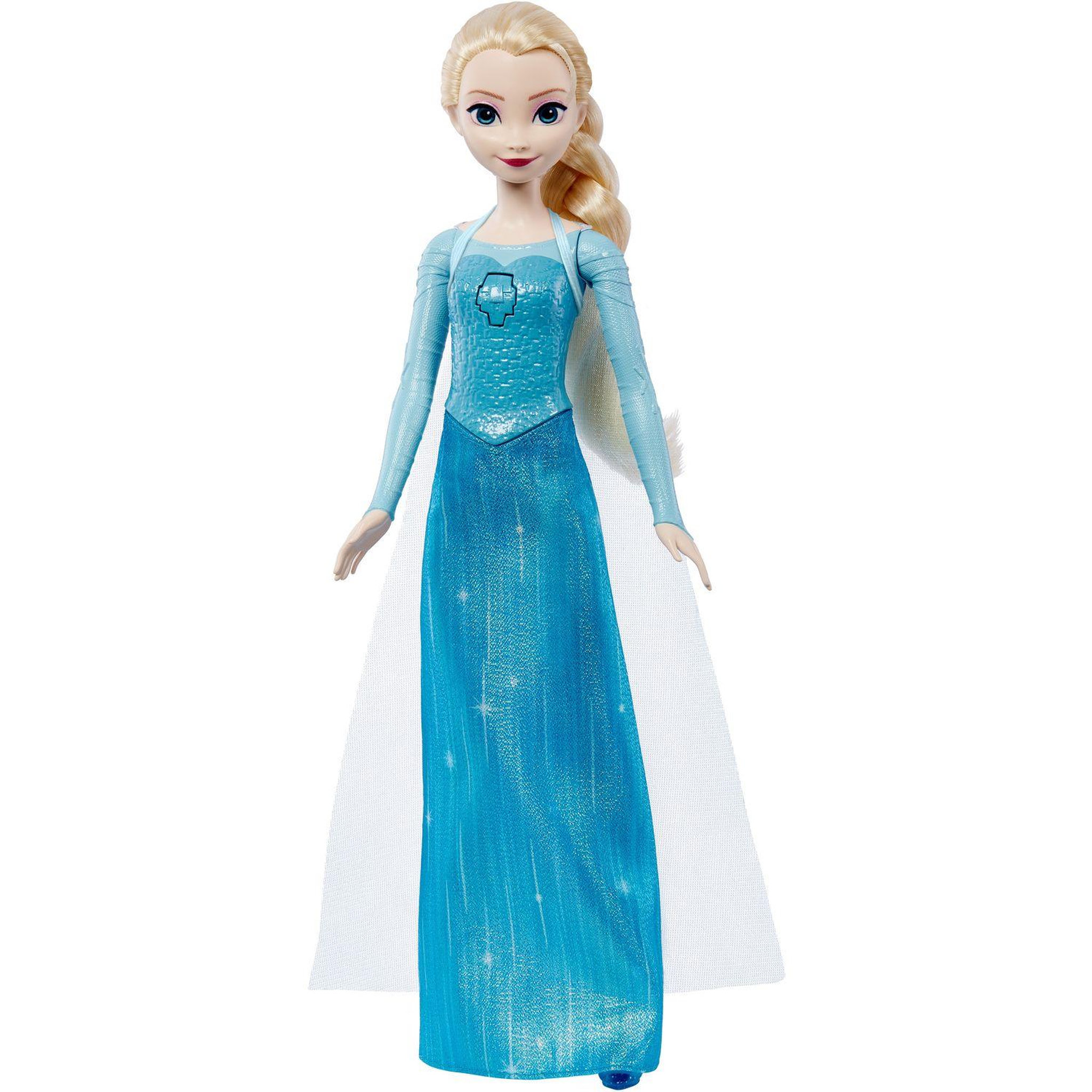 Voir la diapositive 2 : DISNEY PRINCESS Poupée Elsa chantante Reine des Neiges