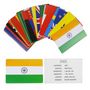 Voir la diapositive 2 : Paris Prix Jeu de 60 Cartes Educatives  Pays & Drapeaux  12cm Multicolore