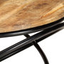 Voir la diapositive 4 : VIDAXL Table basse Noir 60x60x40 cm Bois massif de manguier brut