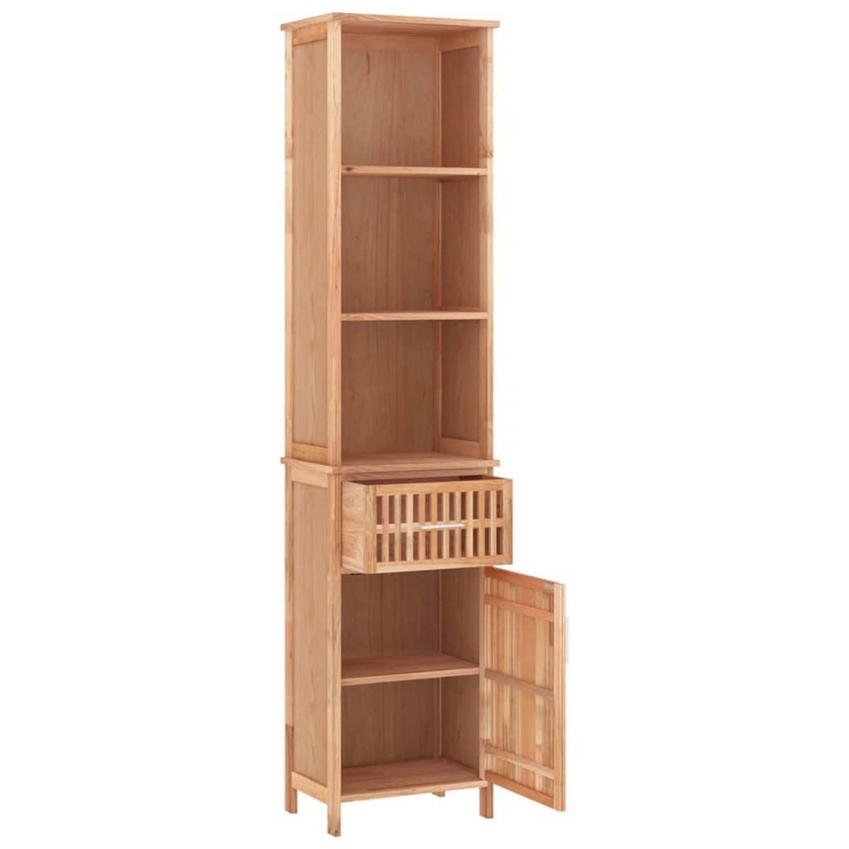 VIDAXL Armoire de salle de bain 42x29x182 cm Bois massif de noyer