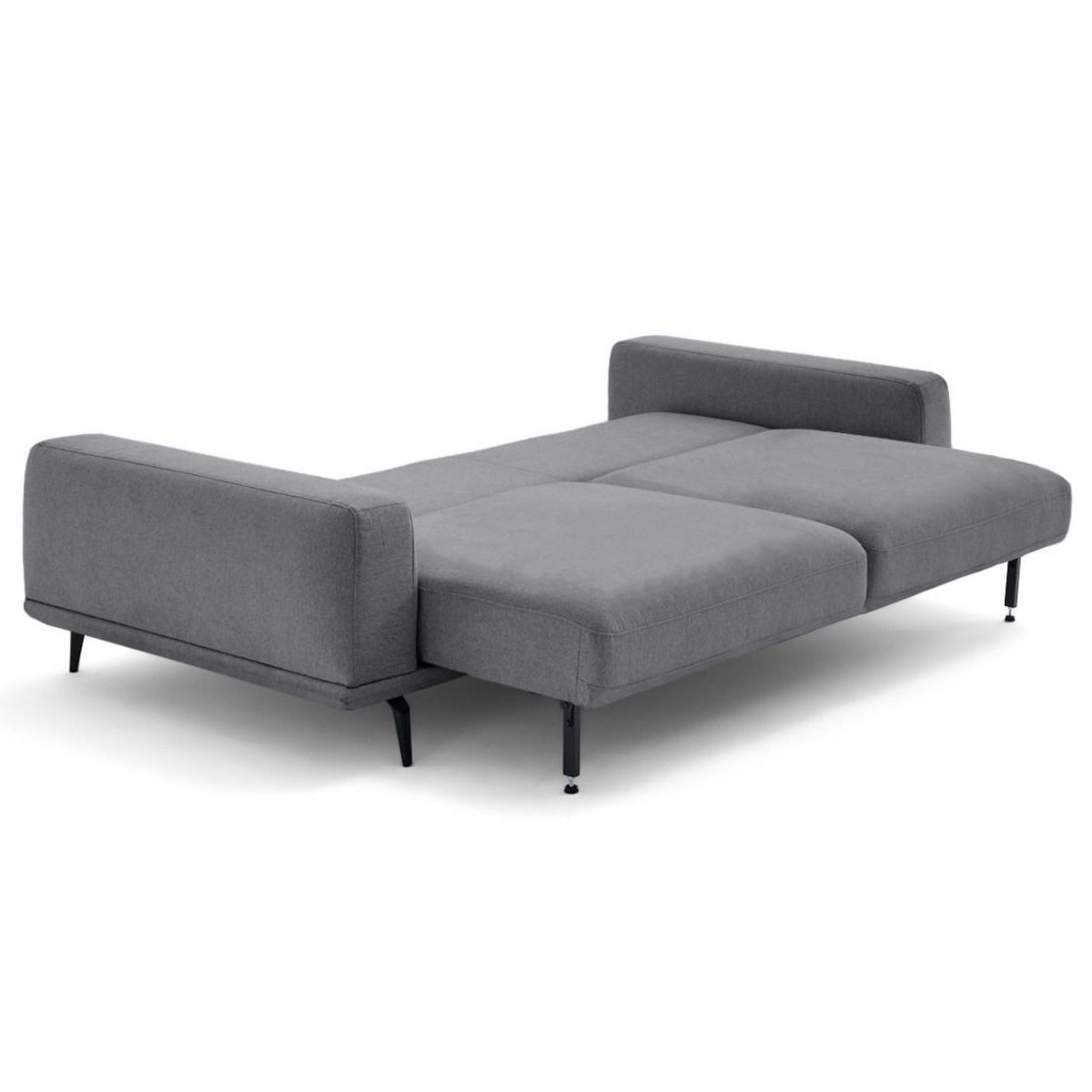 LISA DESIGN Vicence - canapé droit 3 places convertible en tissu