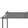 Voir la diapositive 5 : OUTSUNNY Pergola rétractable 3,97L x 2,95l x 2,3H m structure alu. métal époxy polyester gris