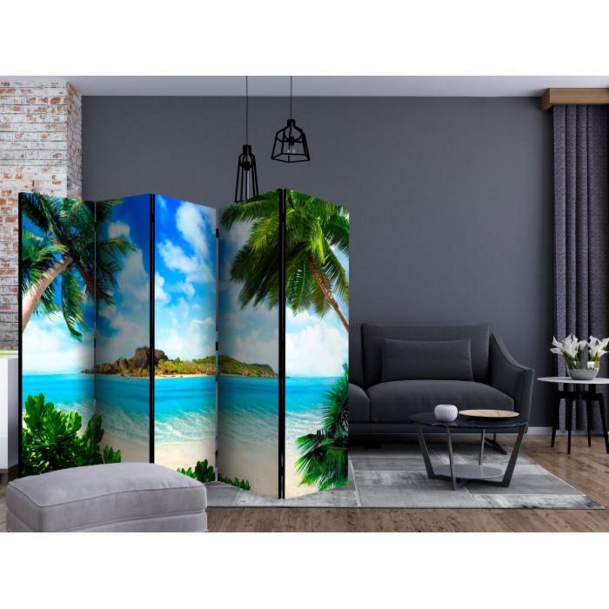Paris Prix Paravent 5 Volets  Magical Coast  172x225cm