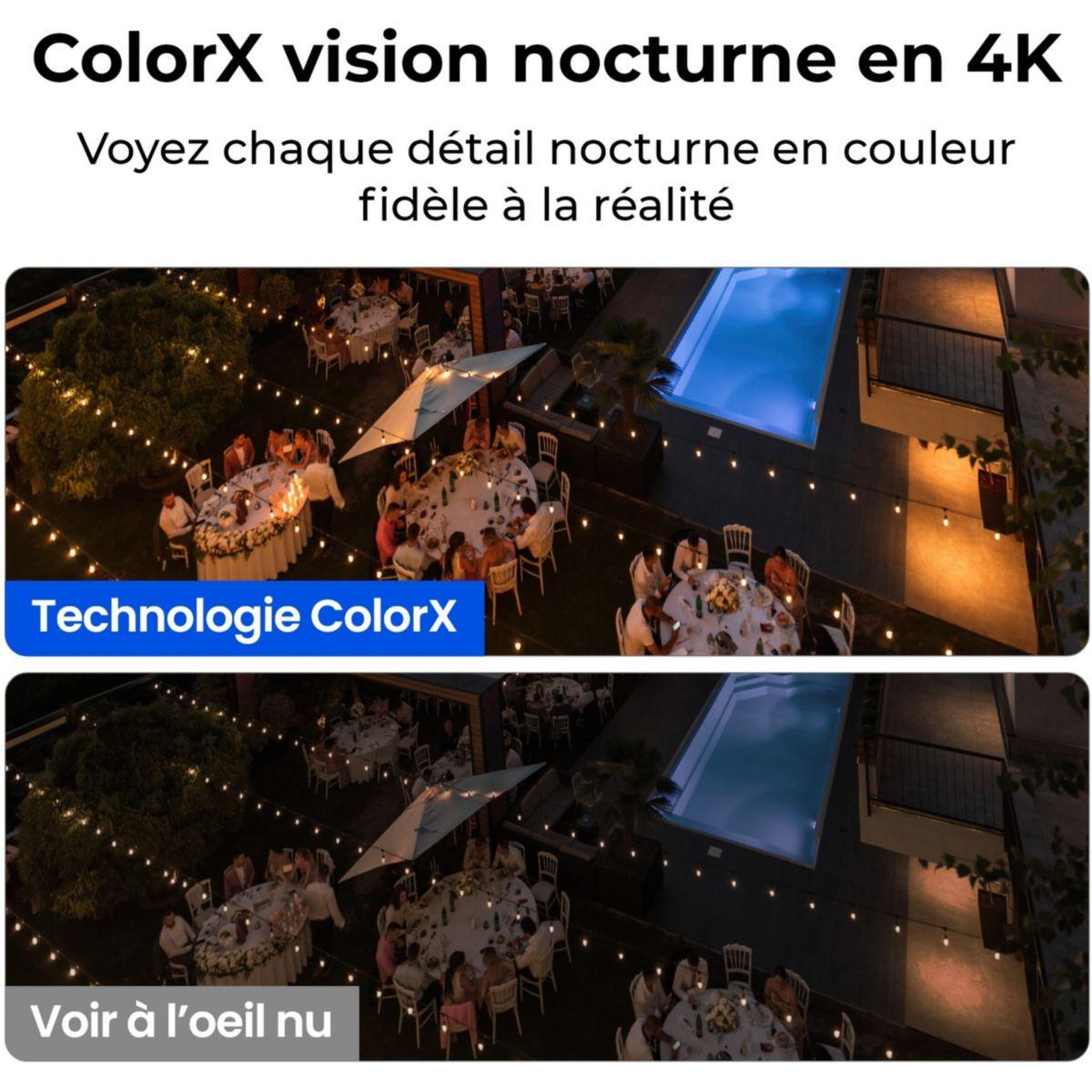 Voir la diapositive 2 : REOLINK Caméra de surveillance b660 + panneau solaire blanc