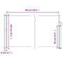 Voir la diapositive 6 : VIDAXL Auvent lateral retractable noir 140x500 cm