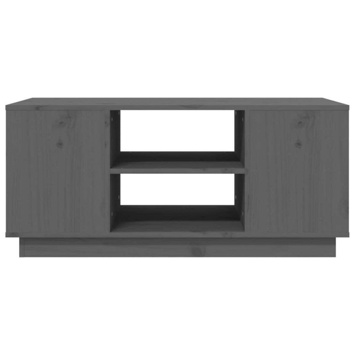 VIDAXL Table basse Gris 90x49x40,5 cm Bois massif de pin