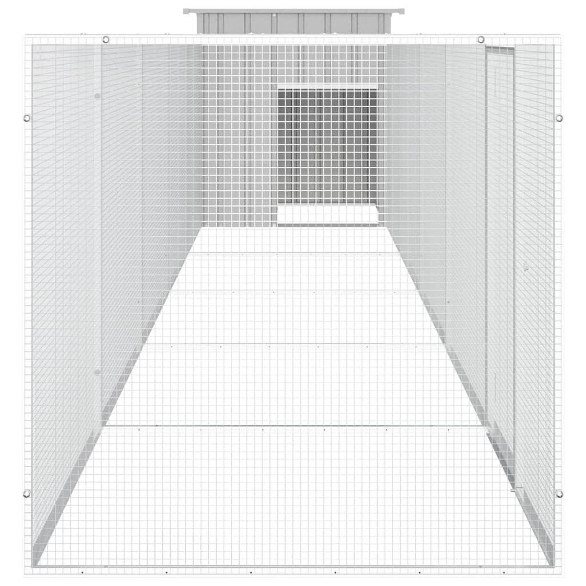 Voir la diapositive 4 : VIDAXL Cage pour poules Gris 600x91x100 cm Acier galvanise