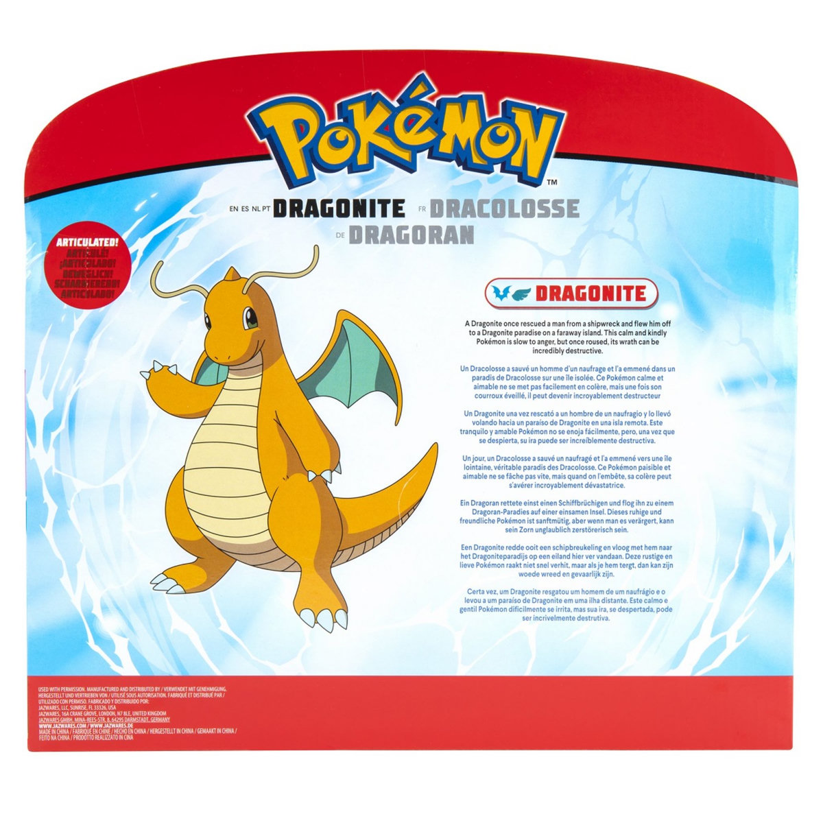 BANDAI Figurines légendaires 30 cm Dracolosse - Pokémon