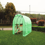 GARDENSTAR Serre tunnel 4 saisons - Vert - 6m²