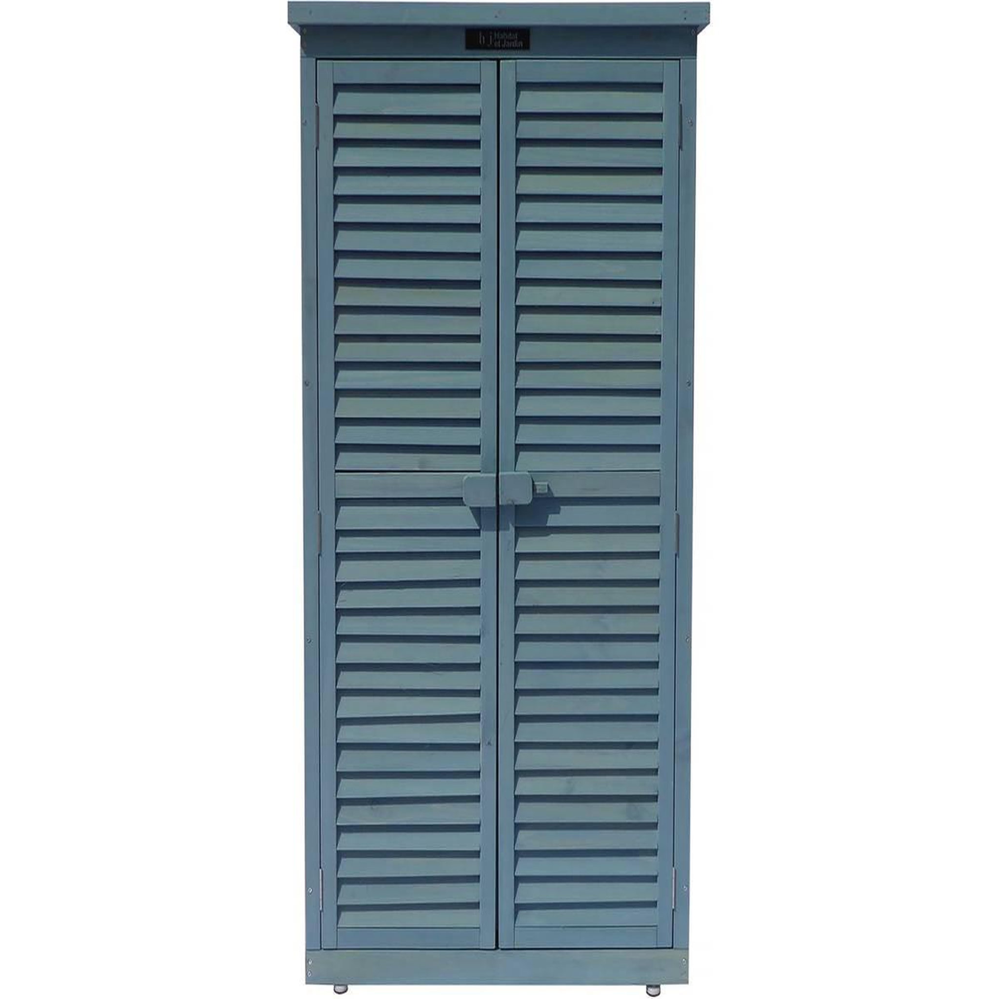 Voir la diapositive 2 : Habitat et Jardin Armoire de jardin  space  - 87 x 46.5 x 160 cm - bleu ciel