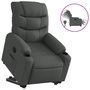 Voir la diapositive 2 : VIDAXL Fauteuil inclinable electrique gris fonce tissu