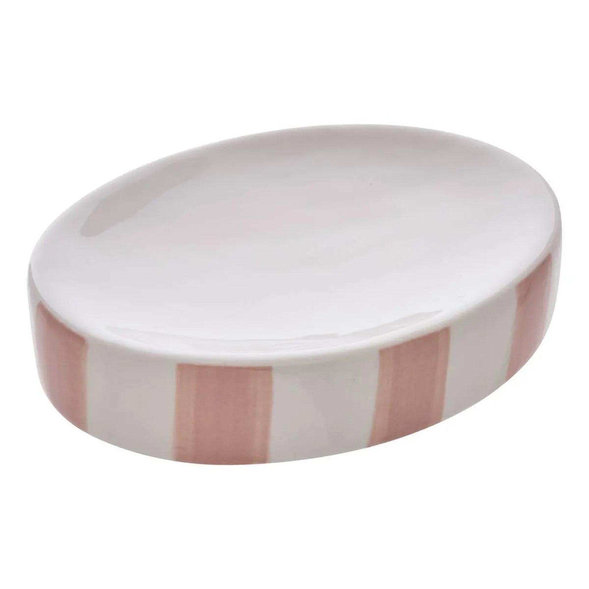 FIVE Porte-savon en céramique  strio  13cm rose
