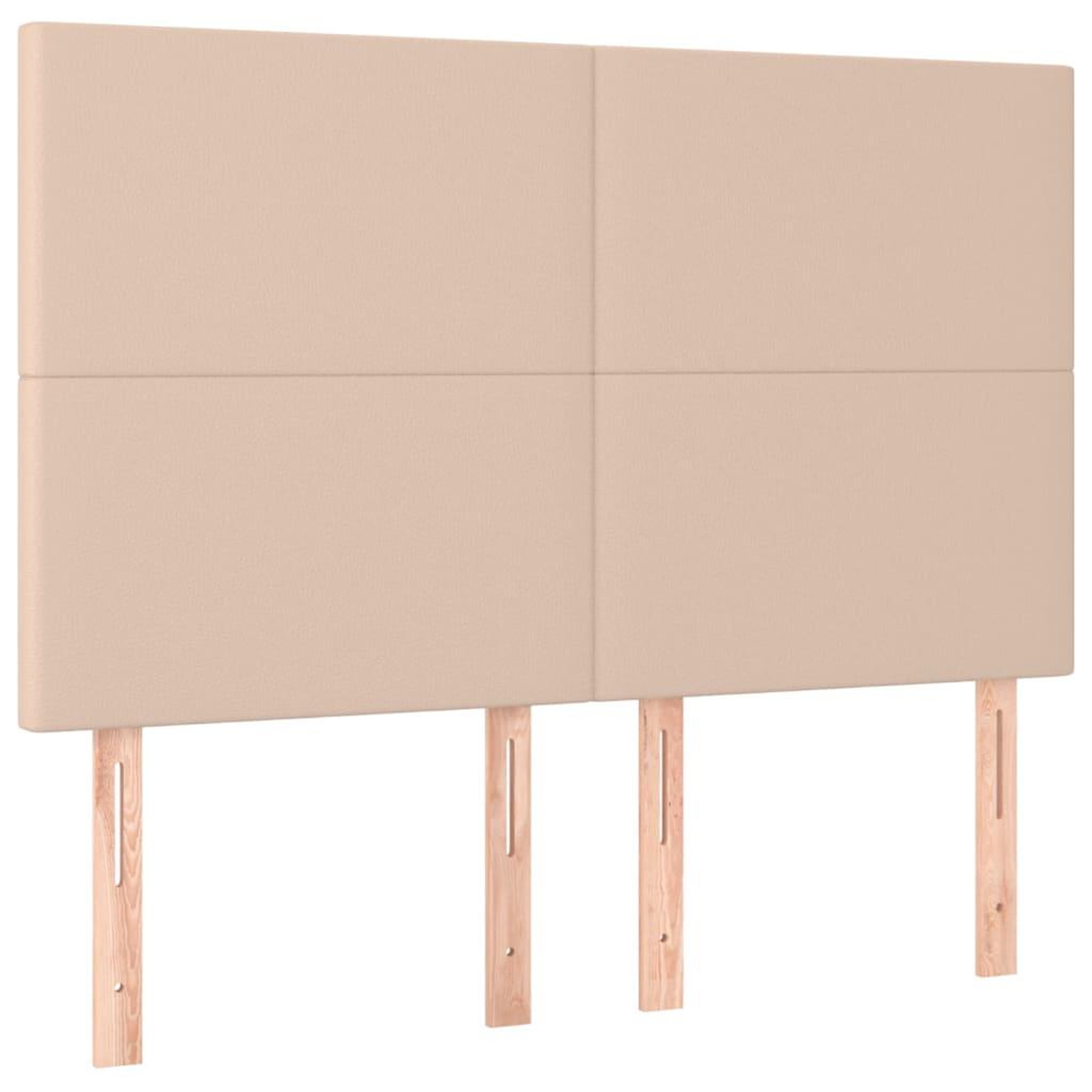 Voir la diapositive 2 : VIDAXL Tetes de lit 4 pcs Cappuccino 72x5x78/88 cm Similicuir