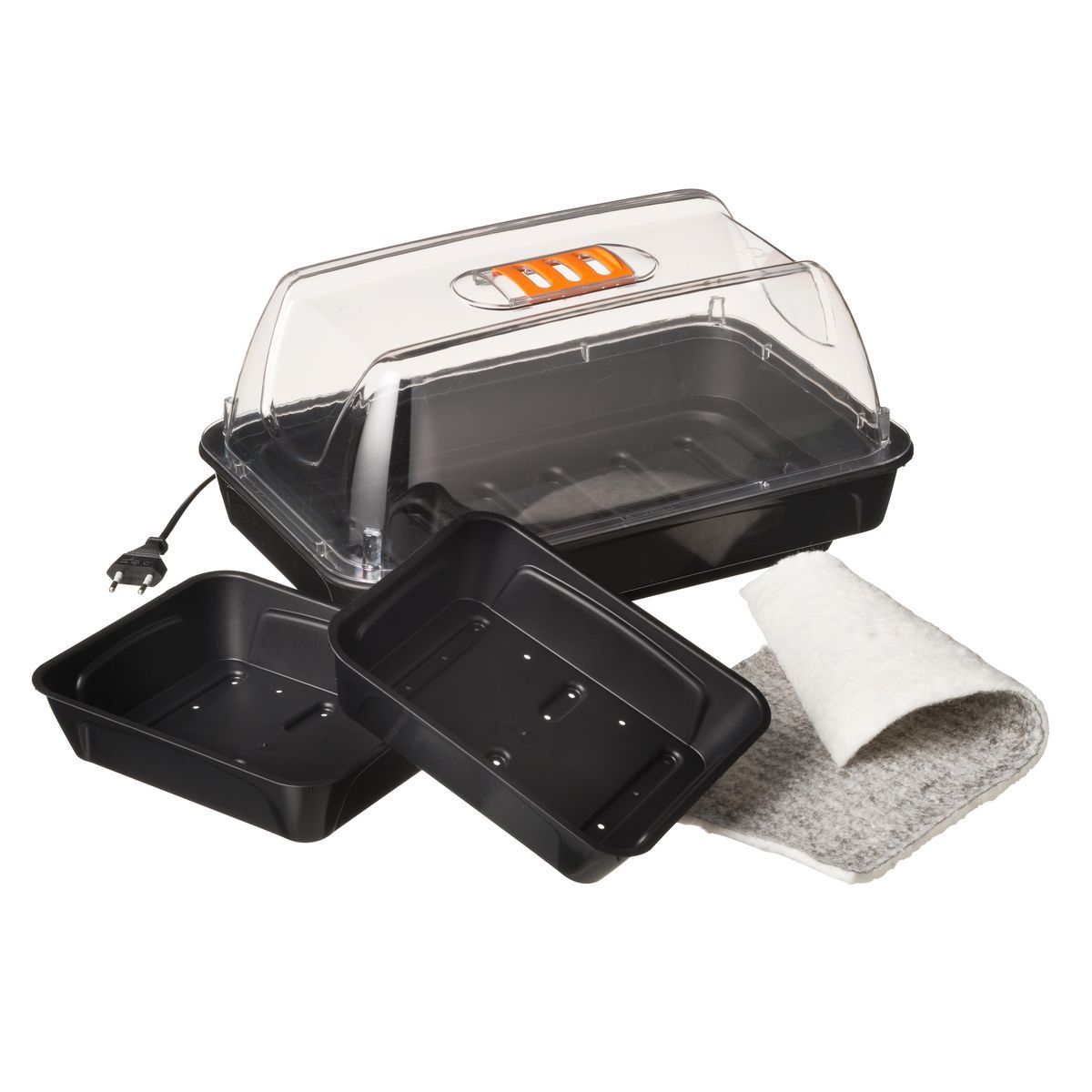 Nature Mini-serre de culture chauffante - 8W - 19x38x24cm